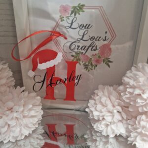 Personalised Flat Christmas Bauble