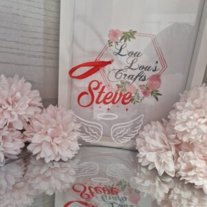 Personalised Christmas bauble Angel wings