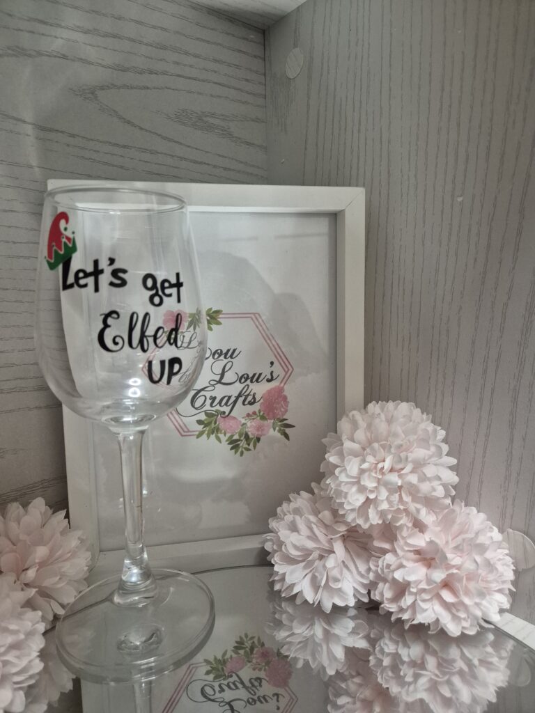 Let's Get Elfed Up Wine Glass