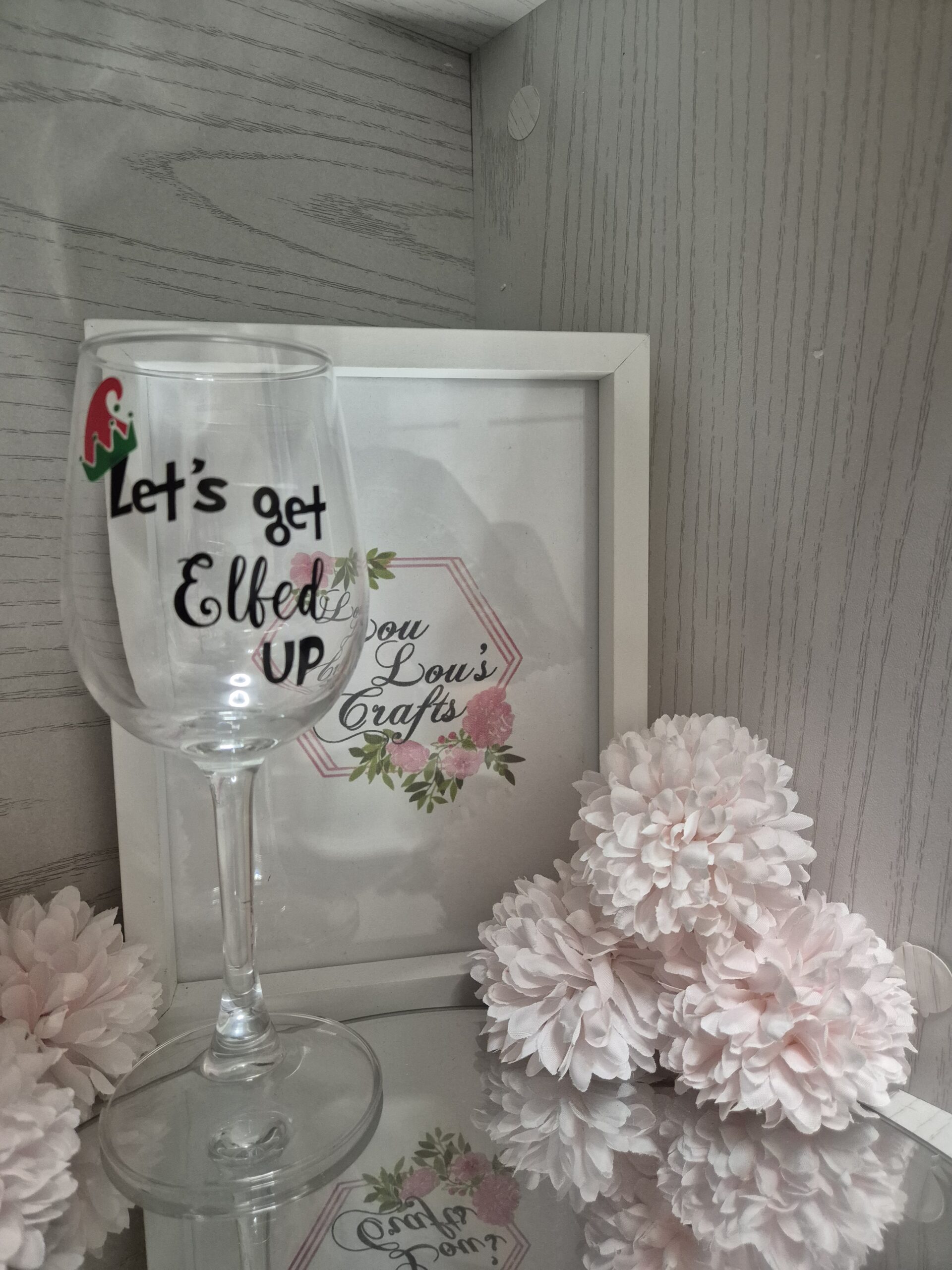Let's Get Elfed Up Wine Glass