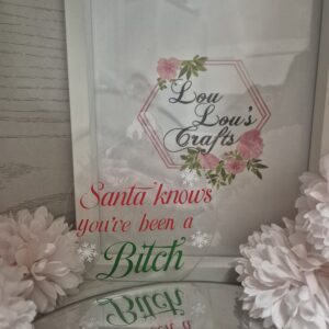 Santa Knows Flat Bauble