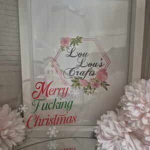 Merry F**king Christmas Flat Bauble