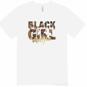 Personalised black girl magic t shirt