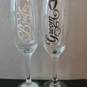 Champagne flutes for wedding